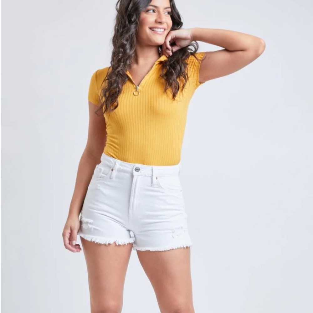 YMI Mom Fit Denim Shorts